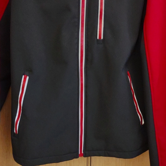 +SZ Totes SZ XXL Black/Red Zip Front Hooded Jacket - Picture 4 of 9